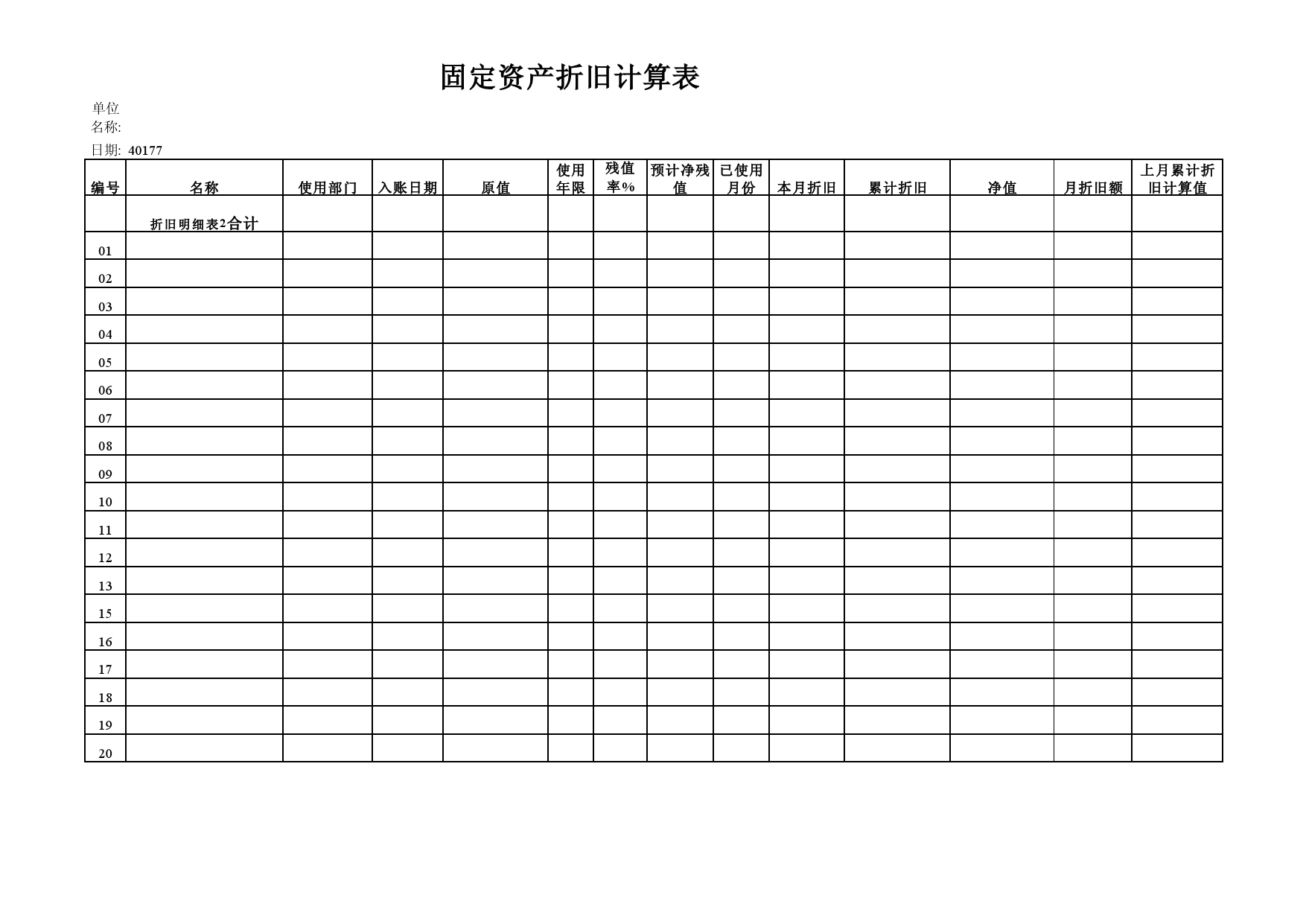 固定資產相關表格(實用)_工具模板_會計處理_秀財網工具箱頻道